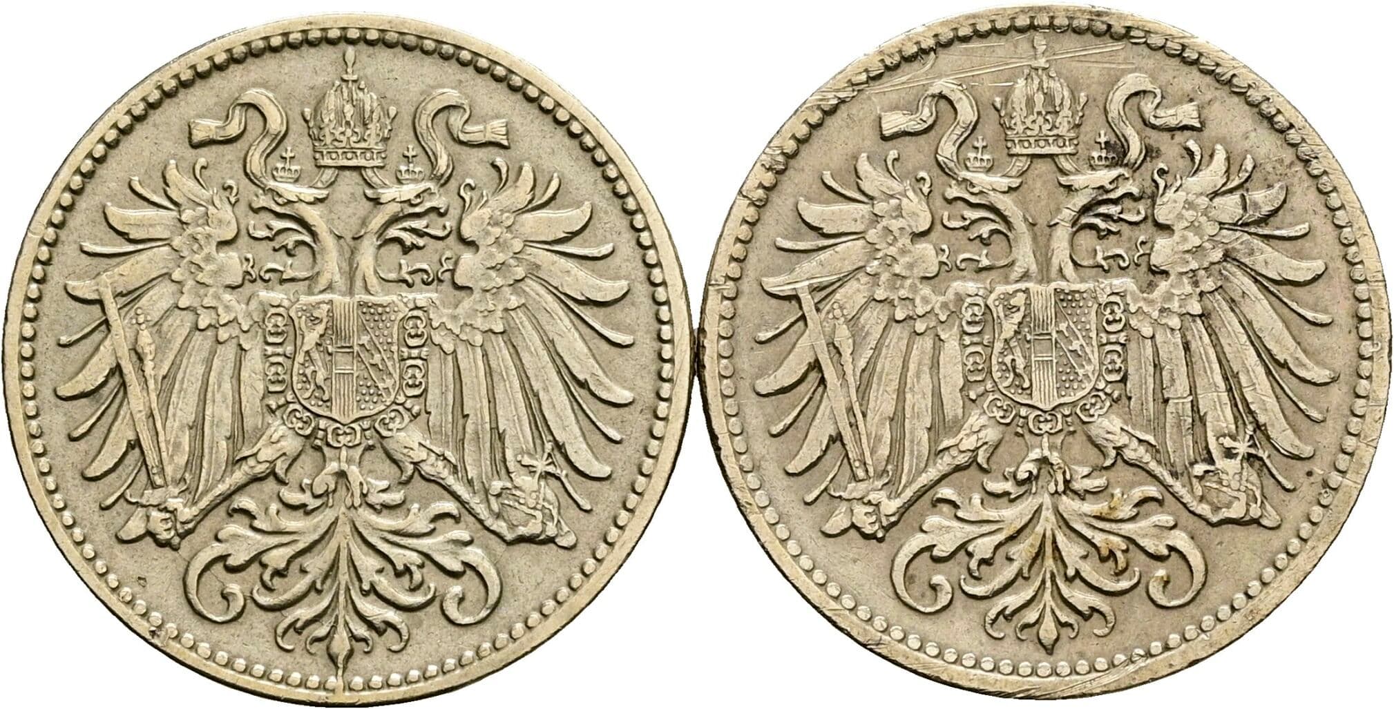 Lot 2 Stück 10 Heller