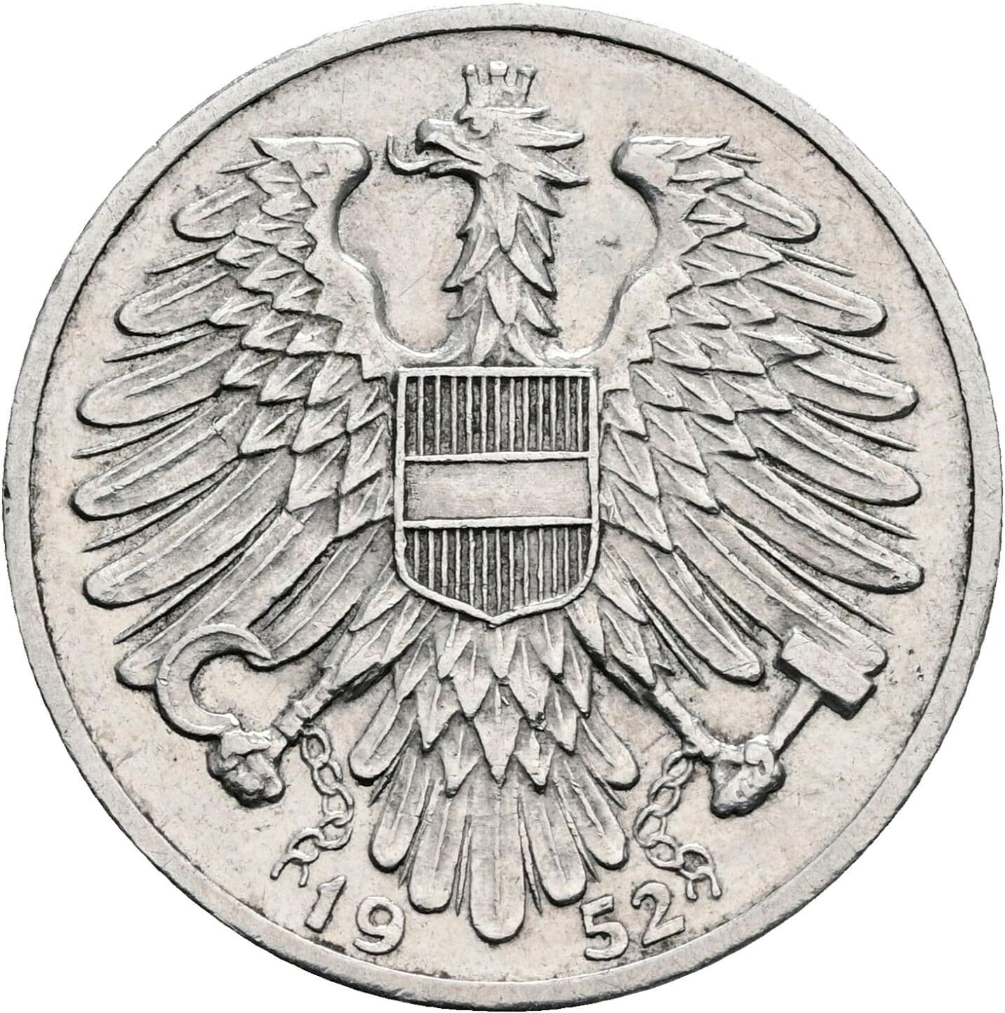 1 Schilling 1952 – Rückseite