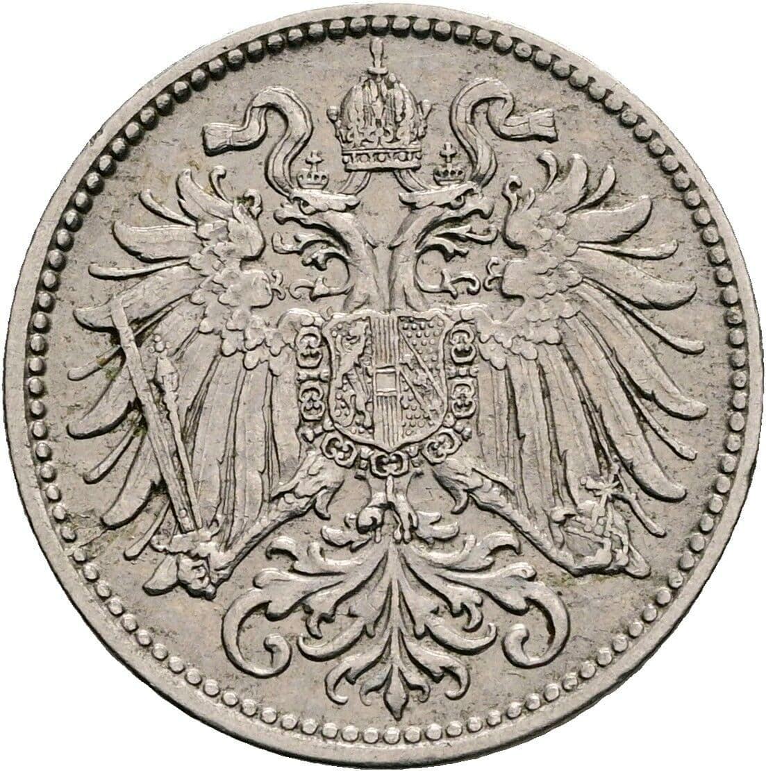 10 Heller Franz Joseph I. 1848-1916 1895 – Rückseite
