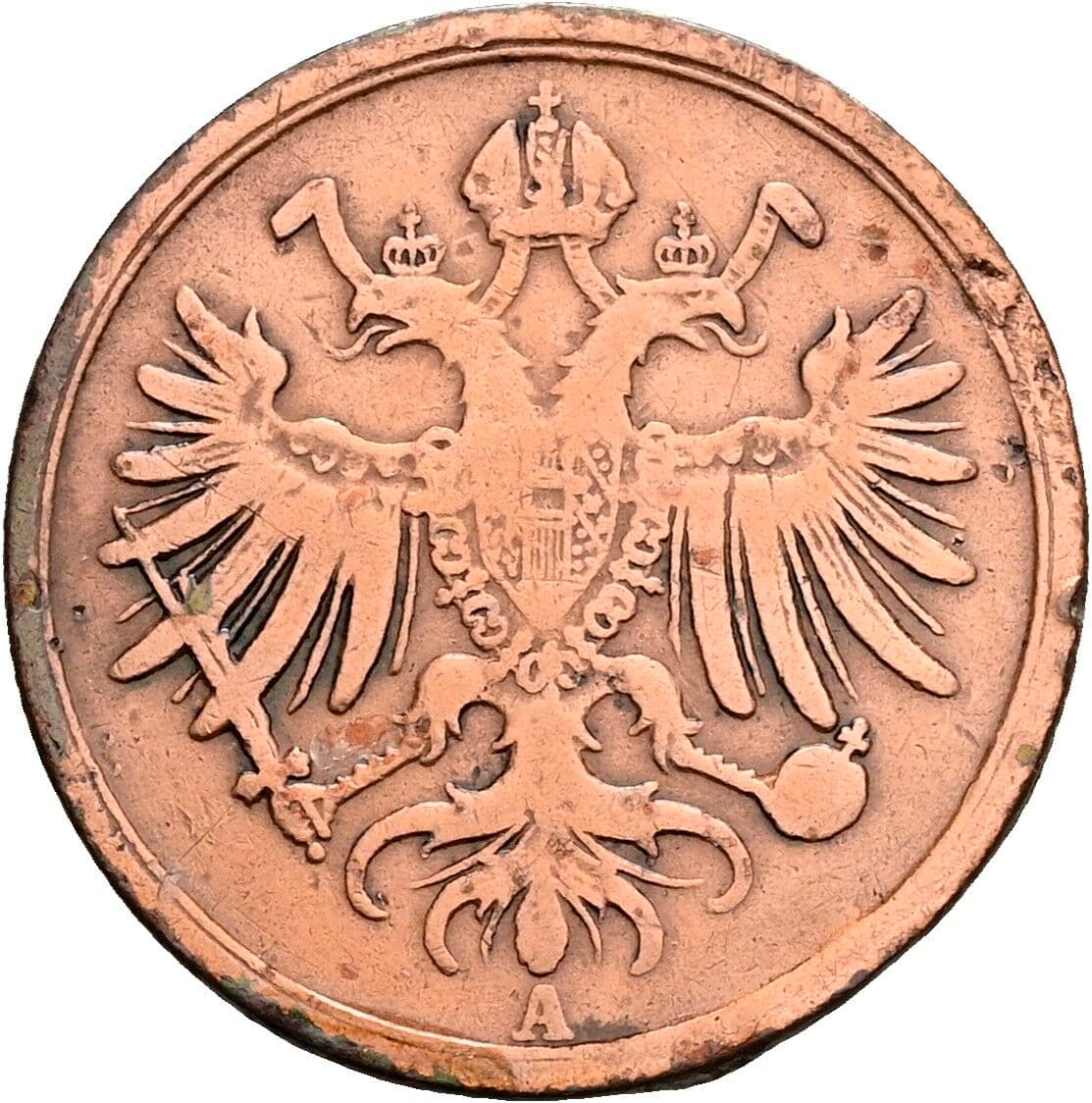 1 Soldo Franz Joseph I. 1848-1916 1862 A – Rückseite