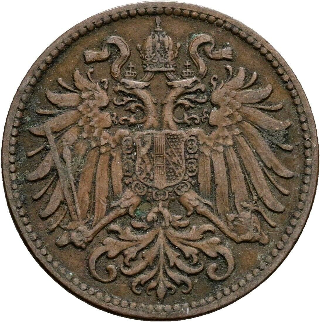 2 Heller Franz Joseph I. 1848-1916 1904 – Rückseite