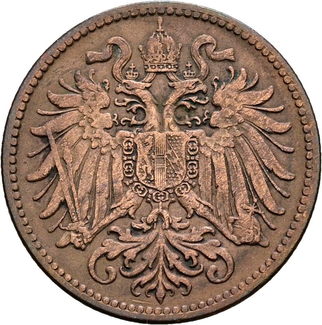 2 Heller Franz Joseph I. 1848-1916 1910 – Rückseite