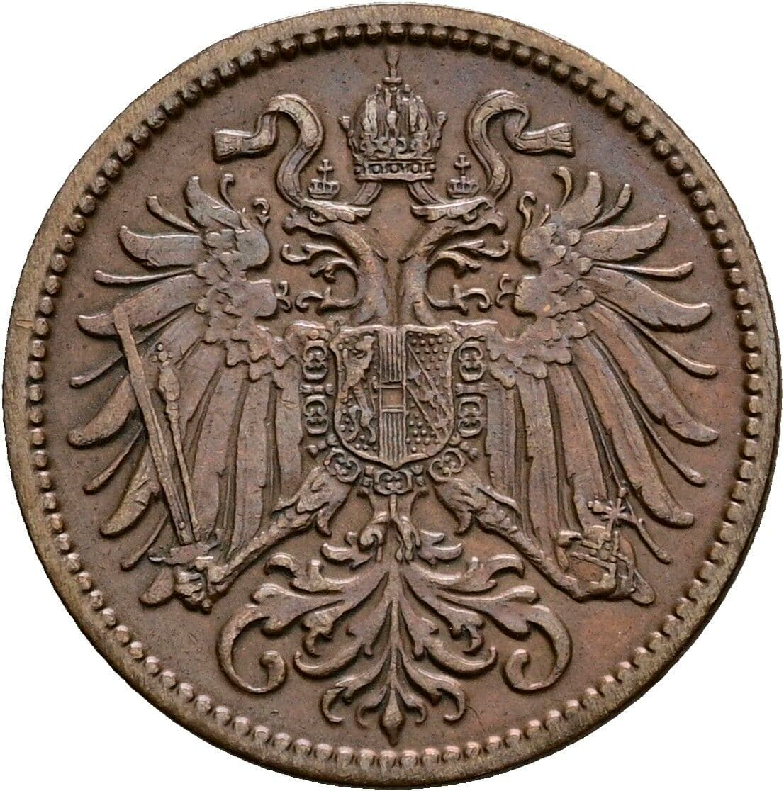 2 Heller Franz Joseph I. 1848-1916 1912 – Rückseite