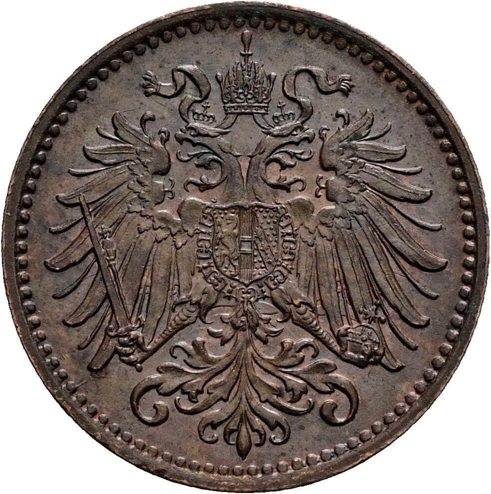 1 Heller Franz Joseph I. 1848-1916 1896 – Rückseite