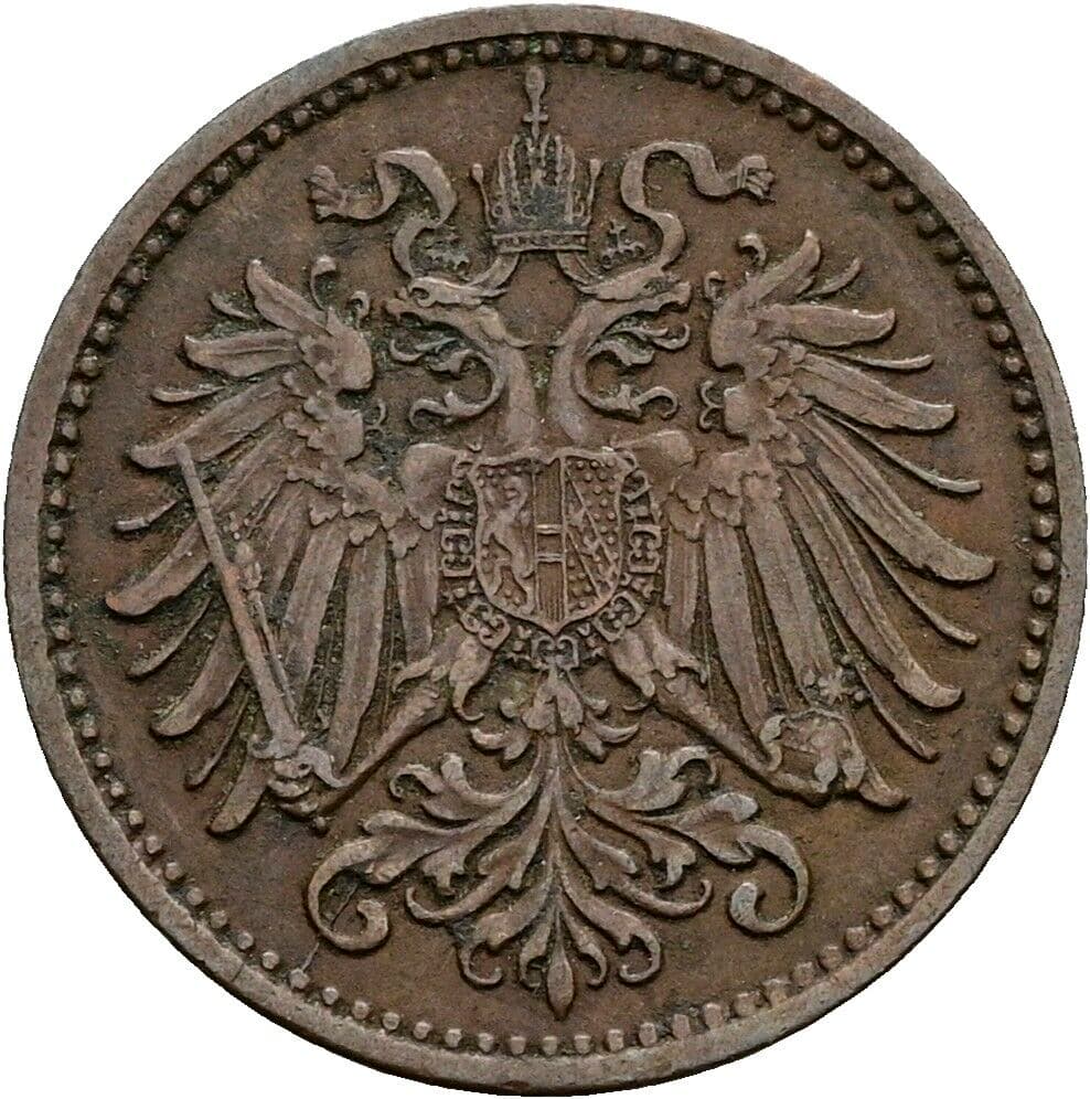 1 Heller Franz Joseph I. 1848-1916 1895 – Rückseite