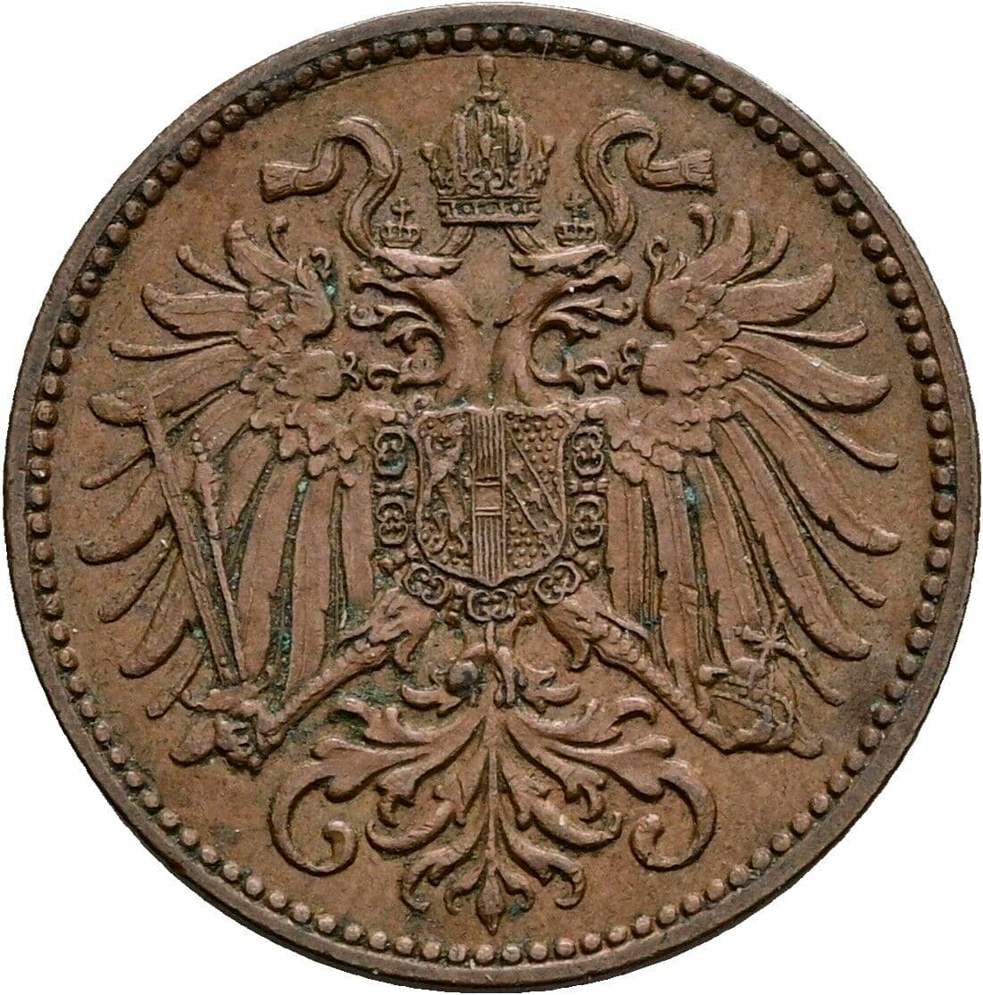 2 Heller Franz Joseph I. 1848-1916 1912 – Rückseite