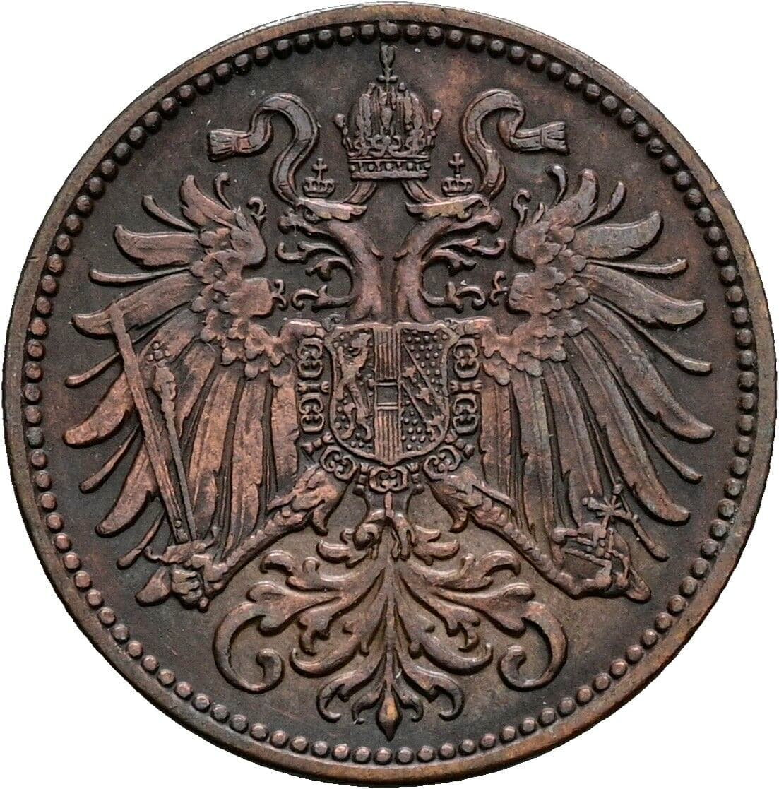 2 Heller Franz Joseph I. 1848-1916 1904 – Rückseite