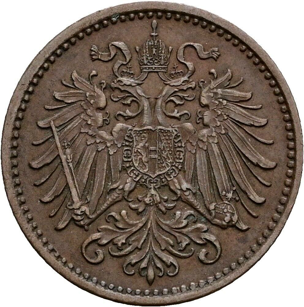 1 Heller Franz Joseph I. 1848-1916 1895 – Rückseite