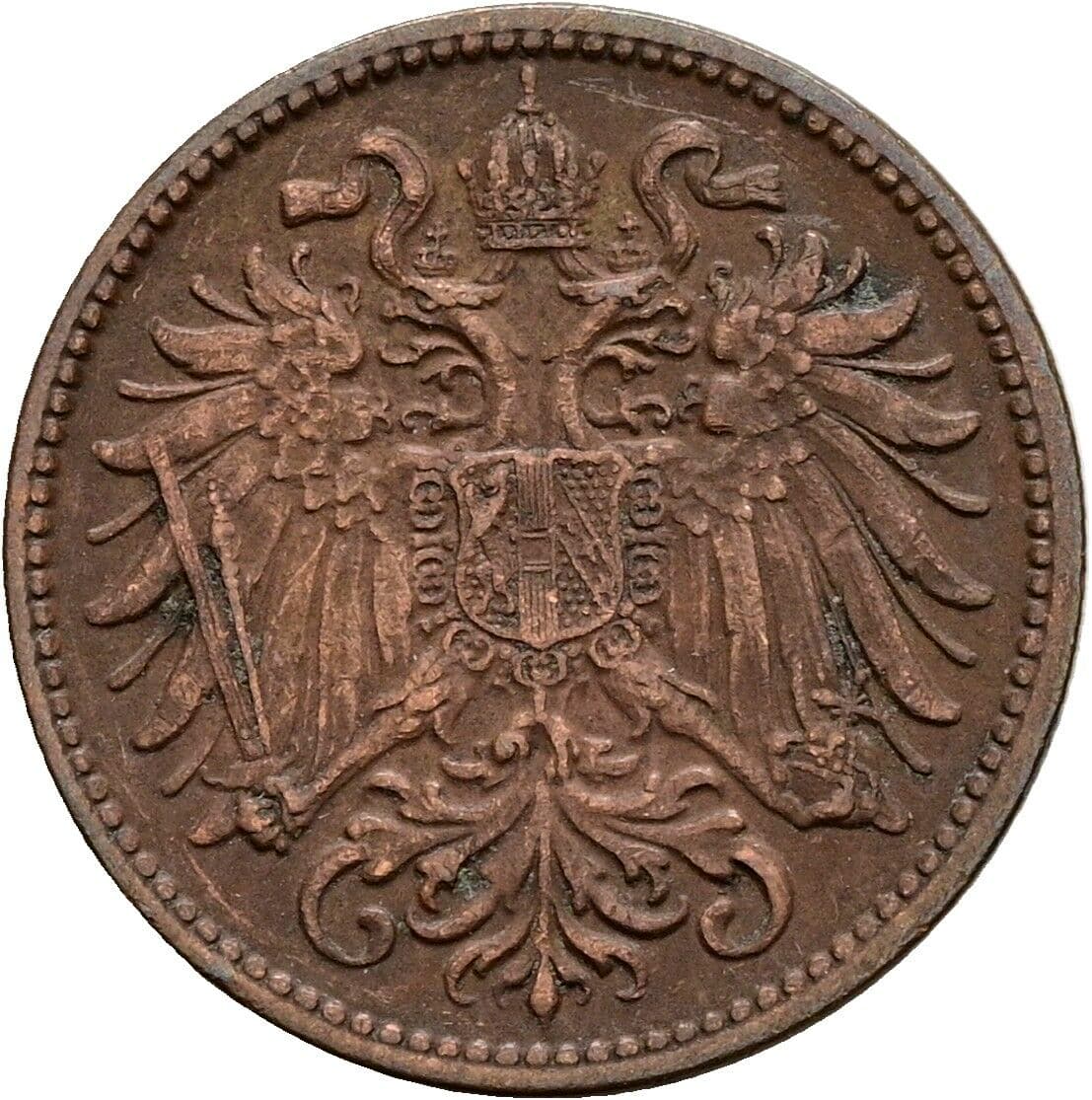 2 Heller Franz Joseph I. 1848-1916 1912 – Rückseite