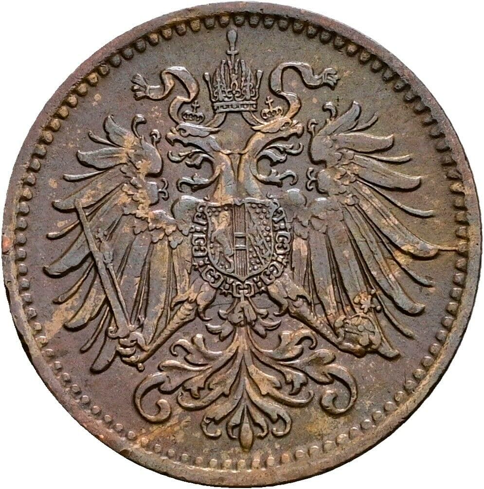 1 Heller Franz Joseph I. 1848-1916 1893 – Rückseite