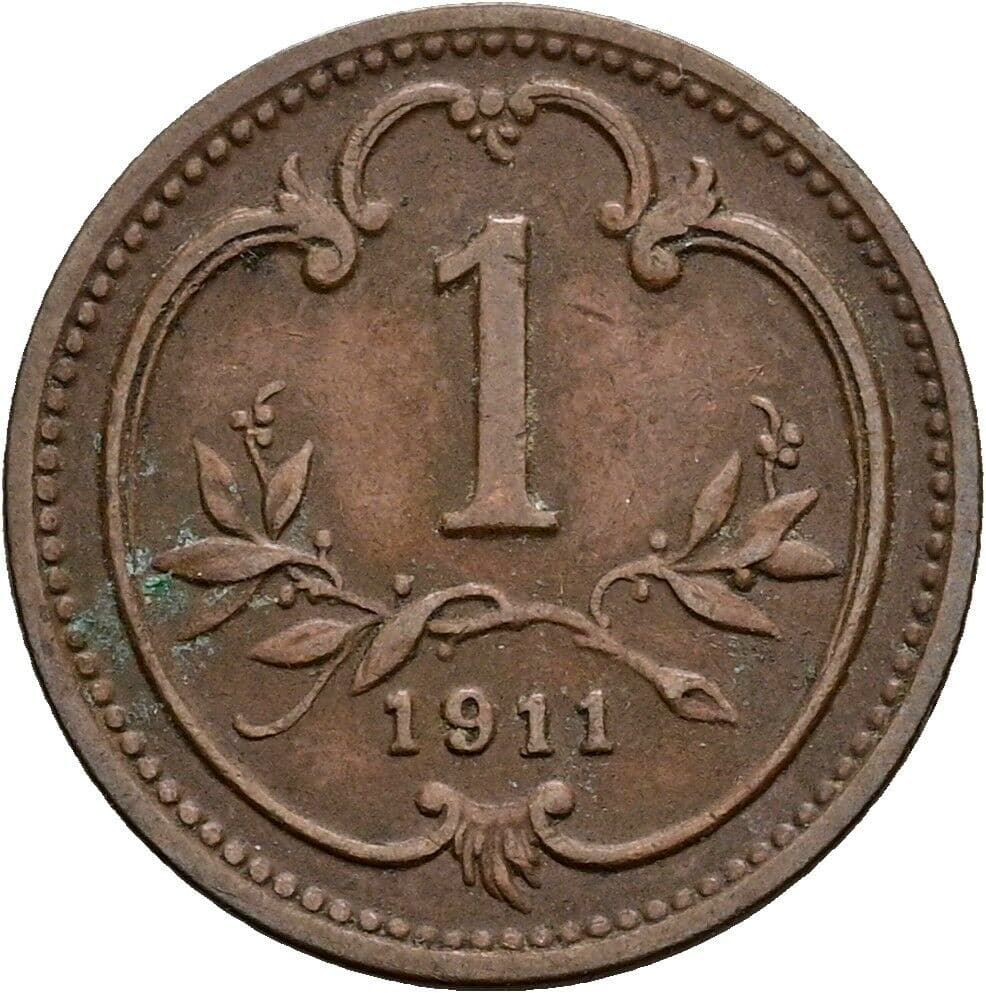 1 Heller Franz Joseph I. 1848-1916 1911 – Vorderseite