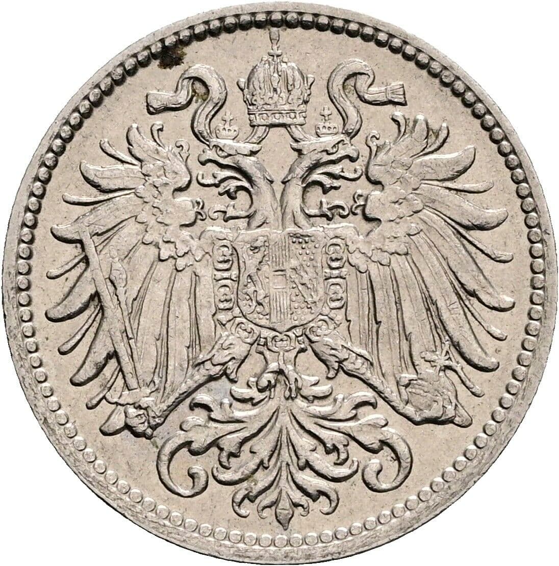 10 Heller Franz Joseph I. 1848-1916 1909 – Rückseite