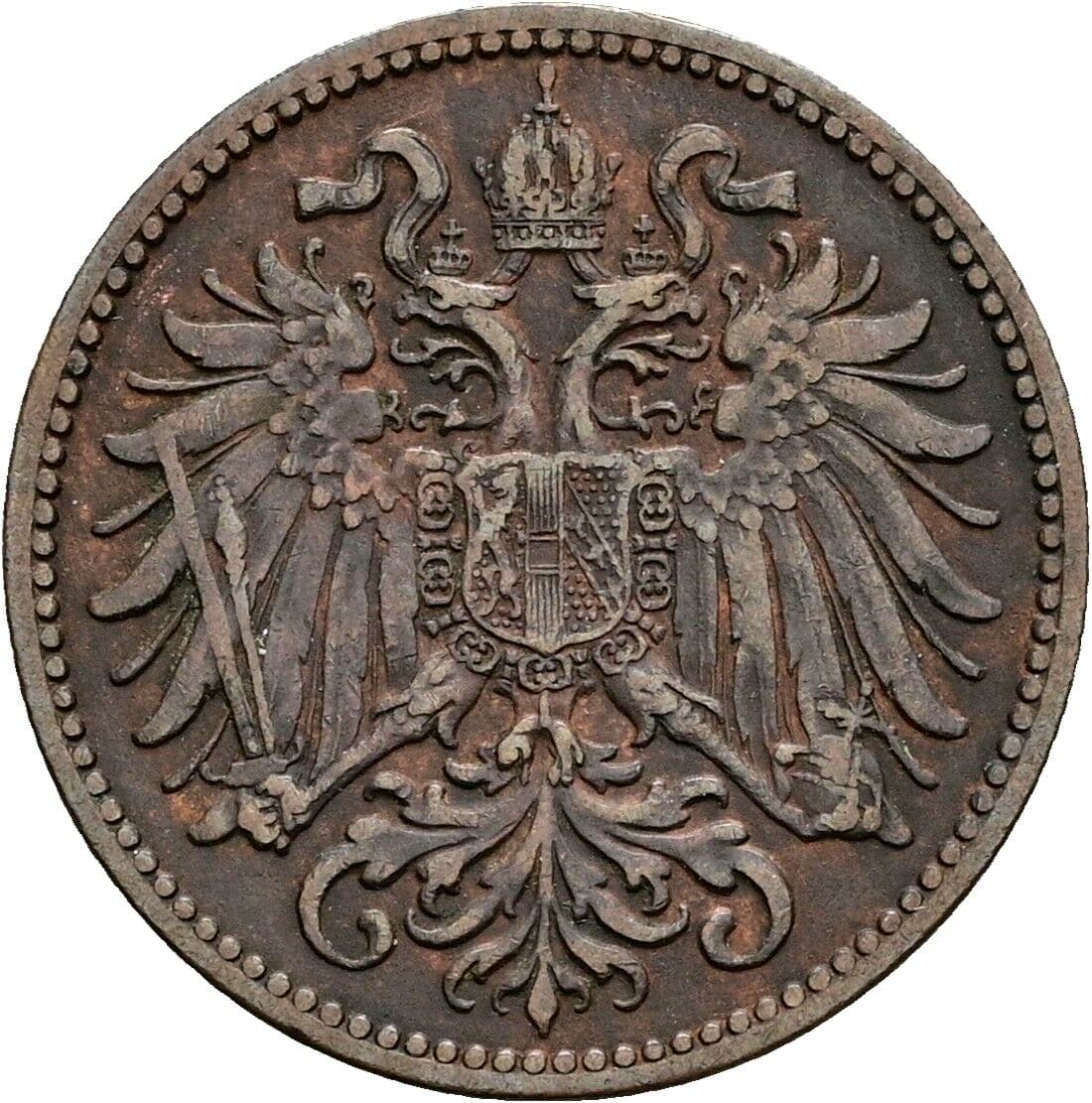 2 Heller Franz Joseph I. 1848-1916 1907 – Rückseite