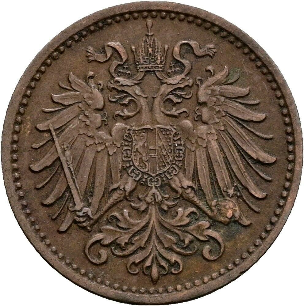 1 Heller Franz Joseph I. 1848-1916 1895 – Rückseite