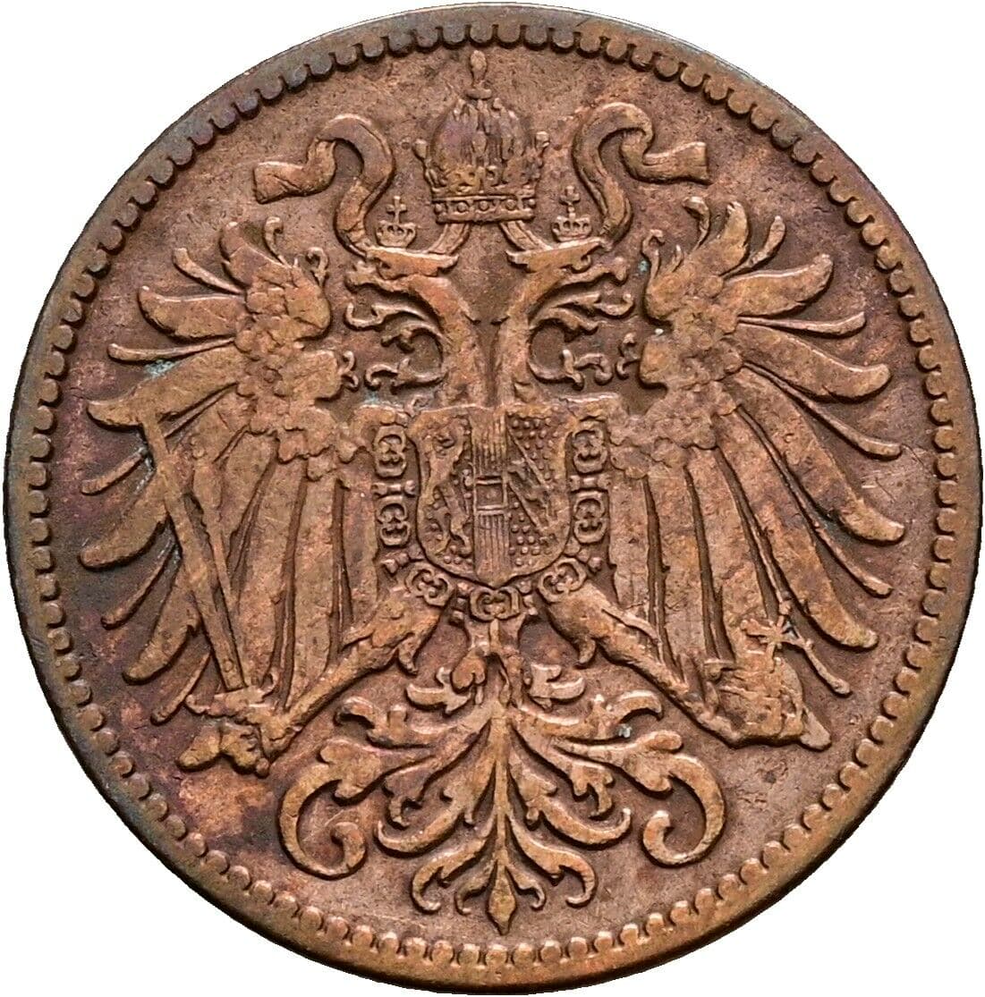 2 Heller Franz Joseph I. 1848-1916 1912 – Rückseite