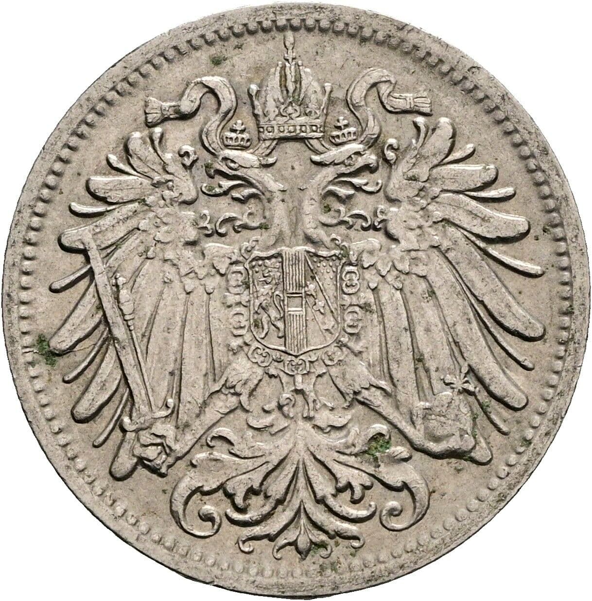 20 Heller Franz Joseph I. 1848-1916 1908 – Rückseite
