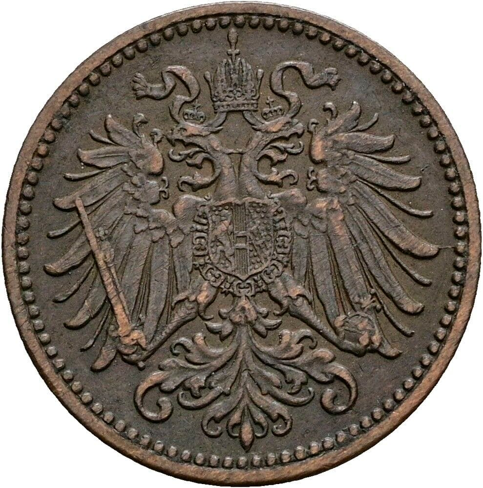 1 Heller Franz Joseph I. 1848-1916 1902 – Rückseite