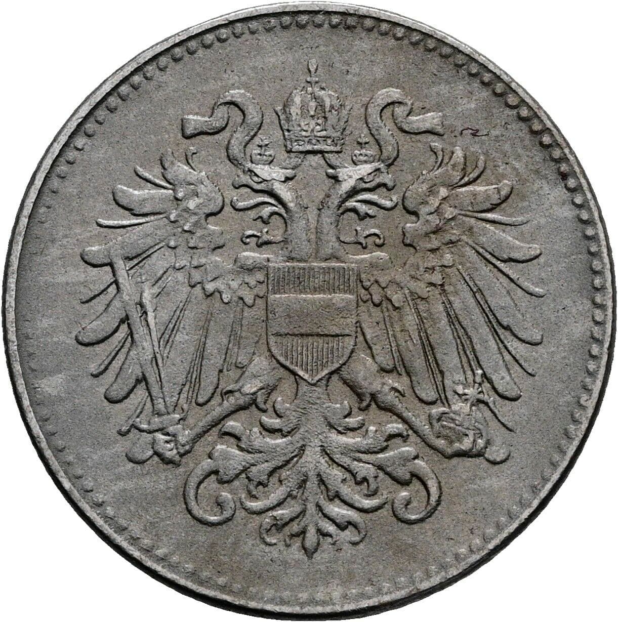 20 Heller Franz Joseph I. 1848-1916 1916 – Rückseite