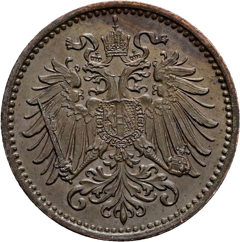1 Heller Franz Joseph I. 1848-1916 1900 – Rückseite