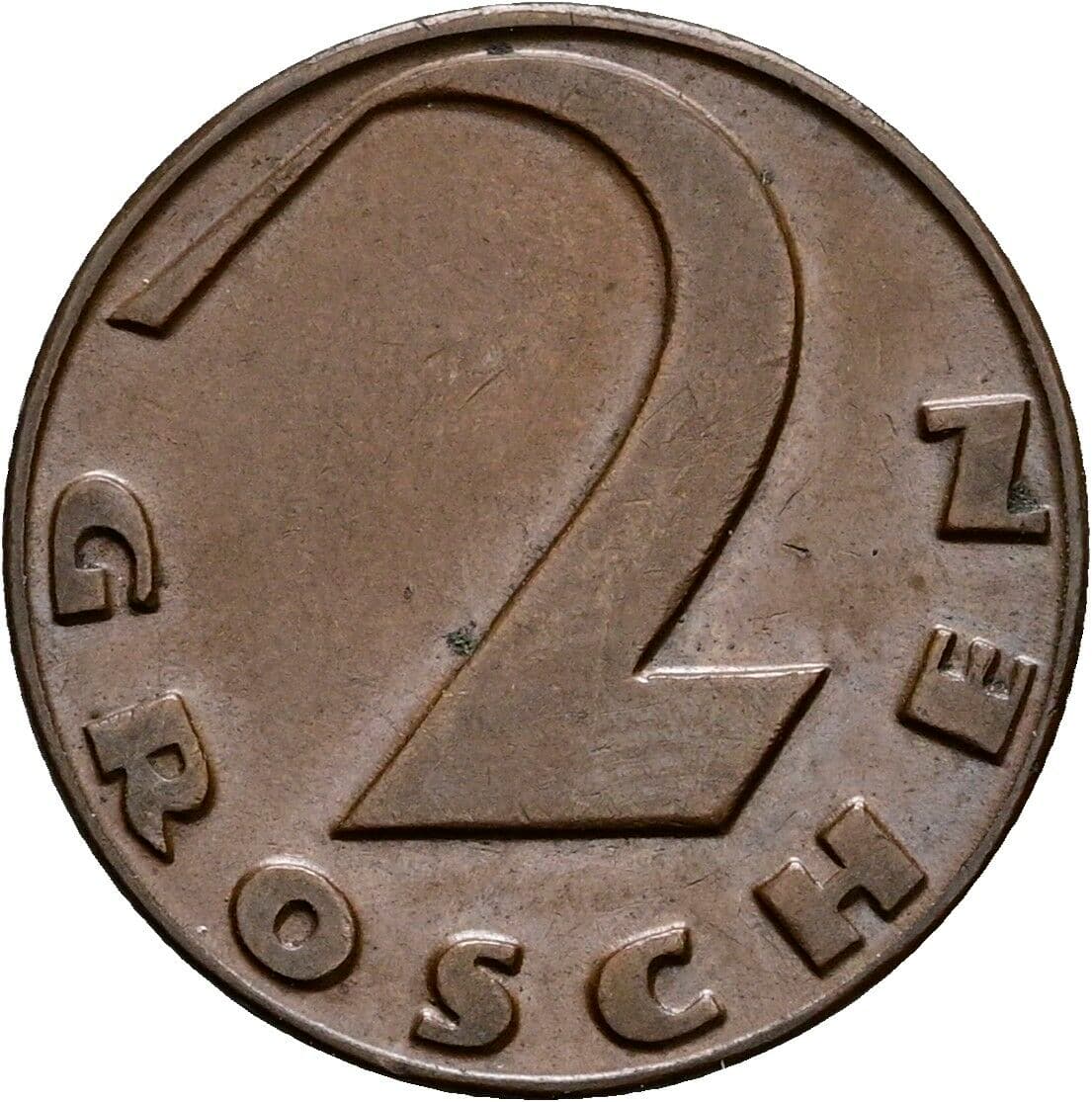 2 Groschen 1927 – Vorderseite