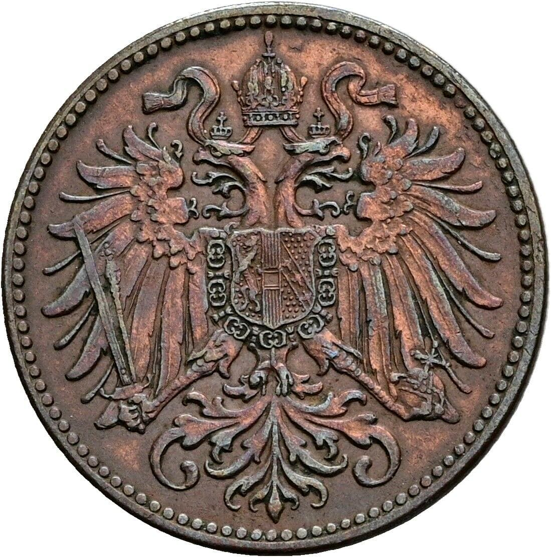 2 Heller Franz Joseph I. 1848-1916 1906 – Rückseite