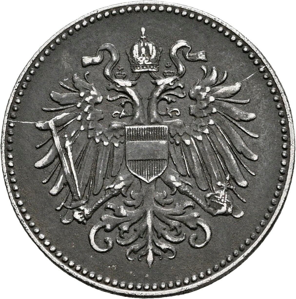 20 Heller Franz Joseph I. 1848-1916 1916 – Rückseite