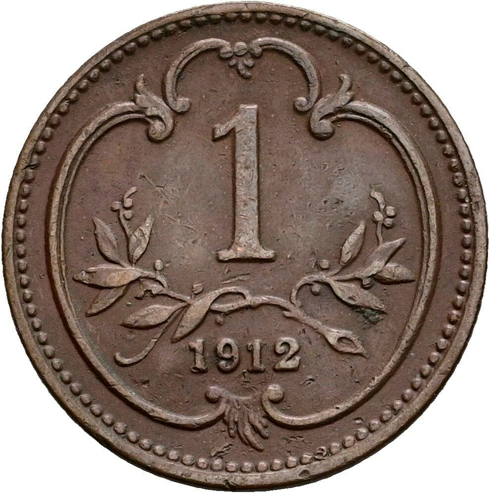 1 Heller Franz Joseph I. 1848-1916 1912 – Vorderseite