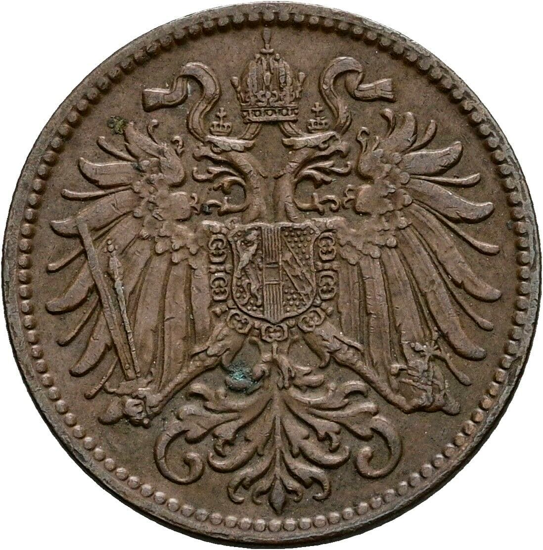 2 Heller Franz Joseph I. 1848-1916 1914 – Rückseite