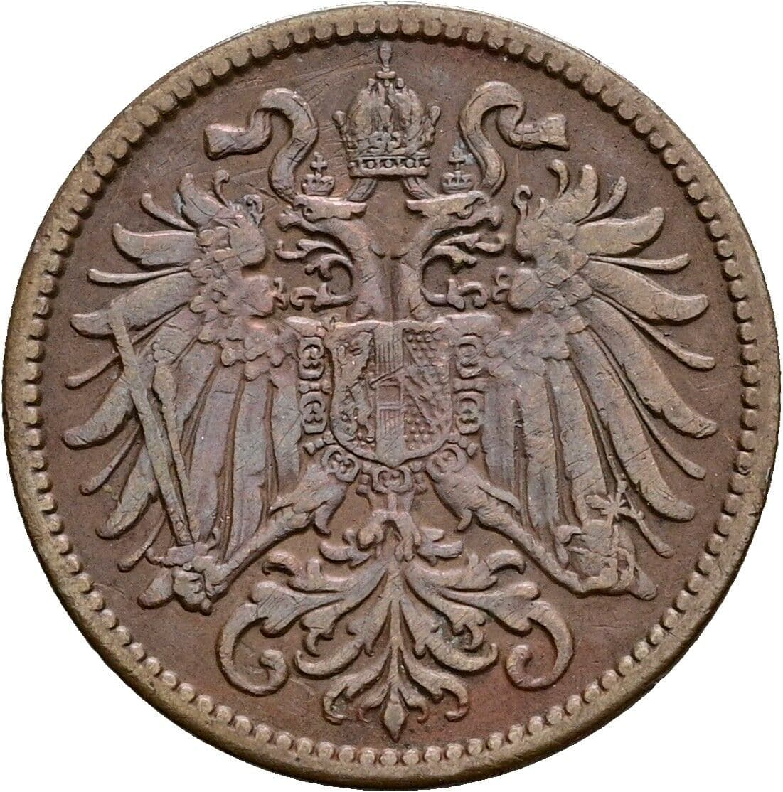 2 Heller Franz Joseph I. 1848-1916 1910 – Rückseite