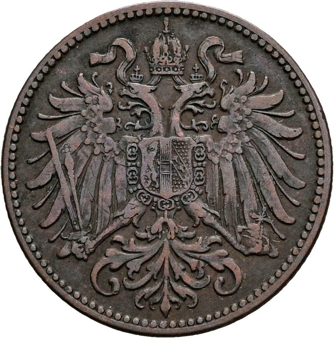 2 Heller Franz Joseph I. 1848-1916 1905 – Rückseite
