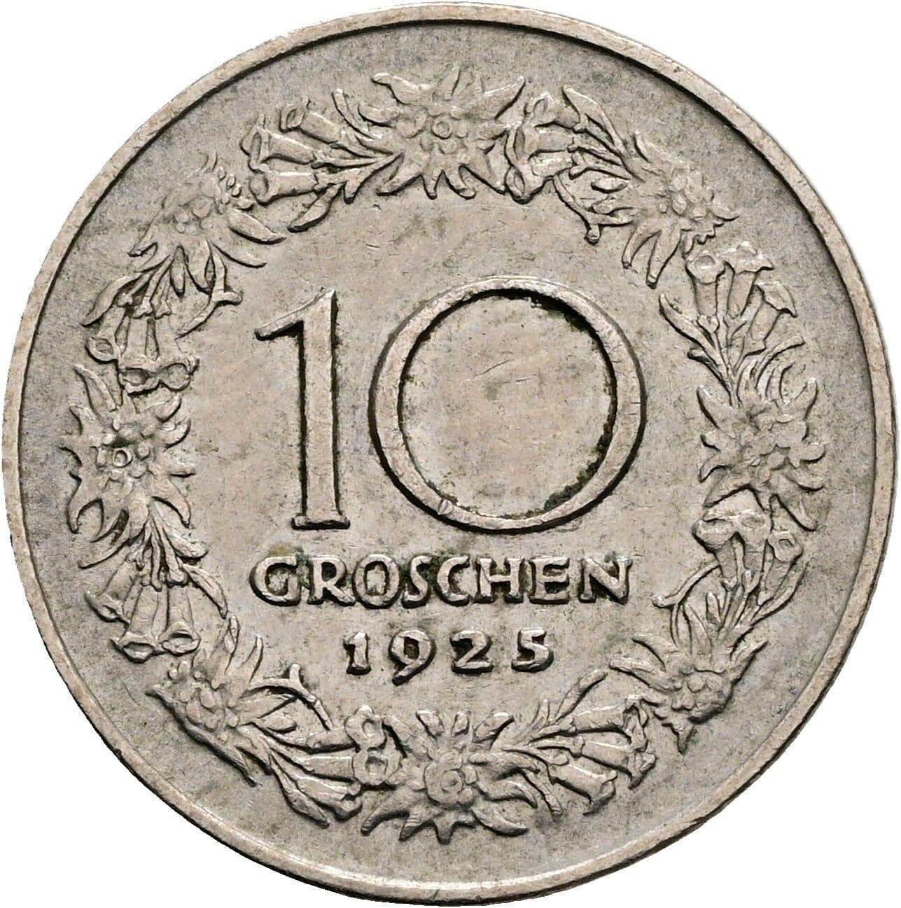 10 Groschen 1925 – Rückseite
