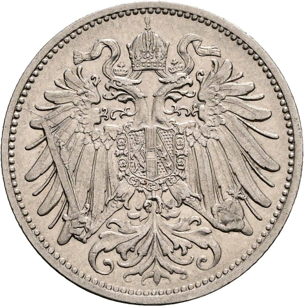 20 Heller Franz Joseph I. 1848-1916 1911 – Rückseite