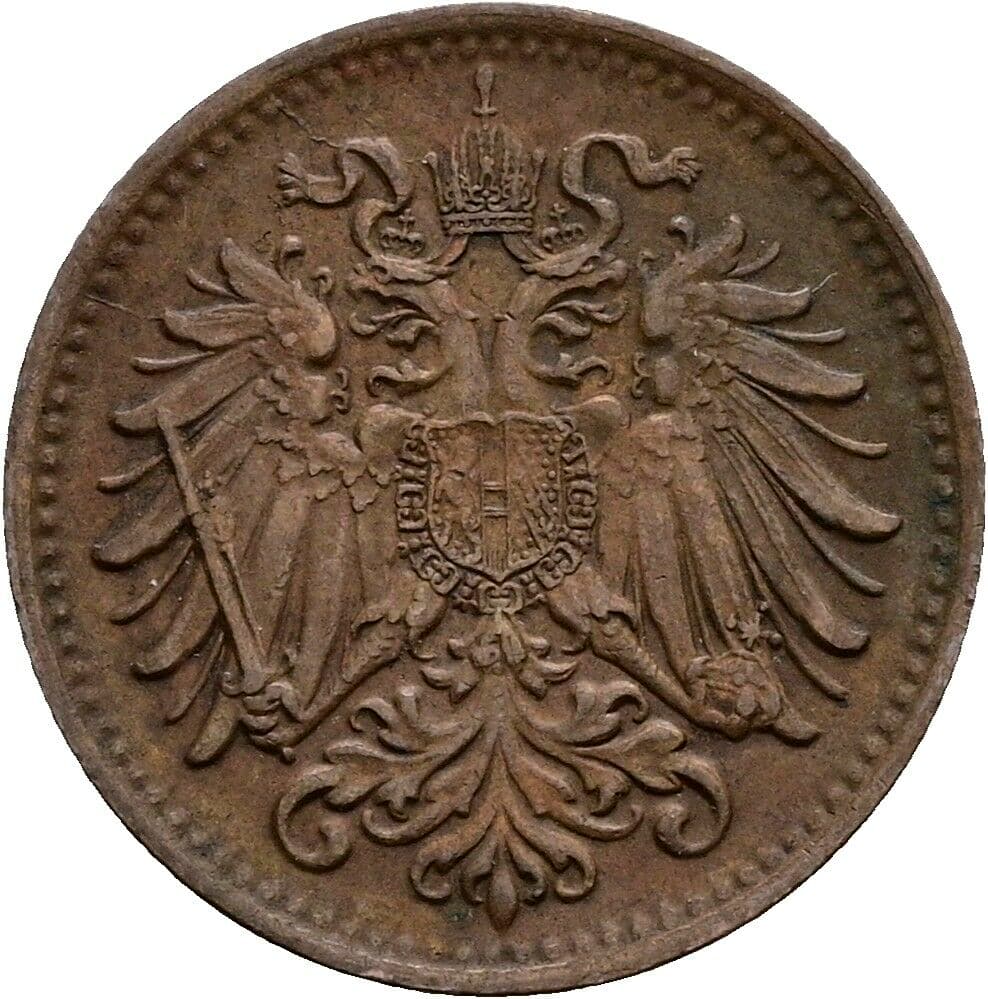 1 Heller Franz Joseph I. 1848-1916 1893 – Rückseite