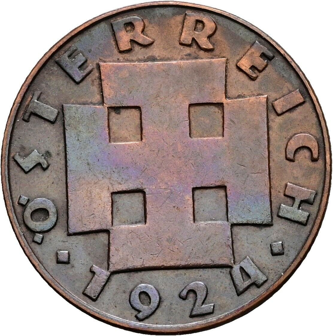 200 Kronen 1924 – Rückseite