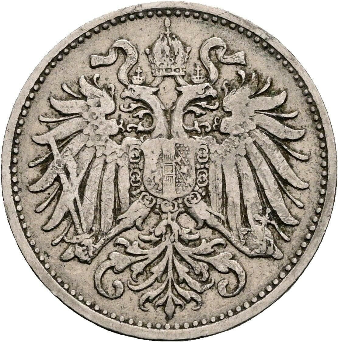 10 Heller Franz Joseph I. 1848-1916 1894 – Rückseite