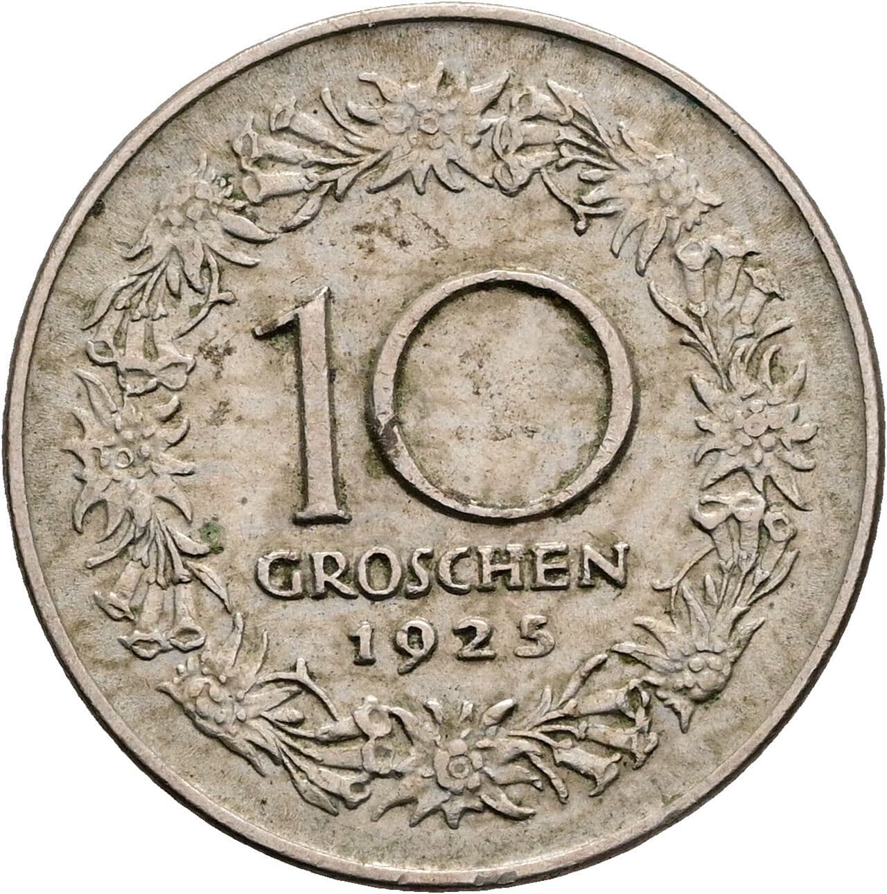 10 Groschen 1925 – Rückseite