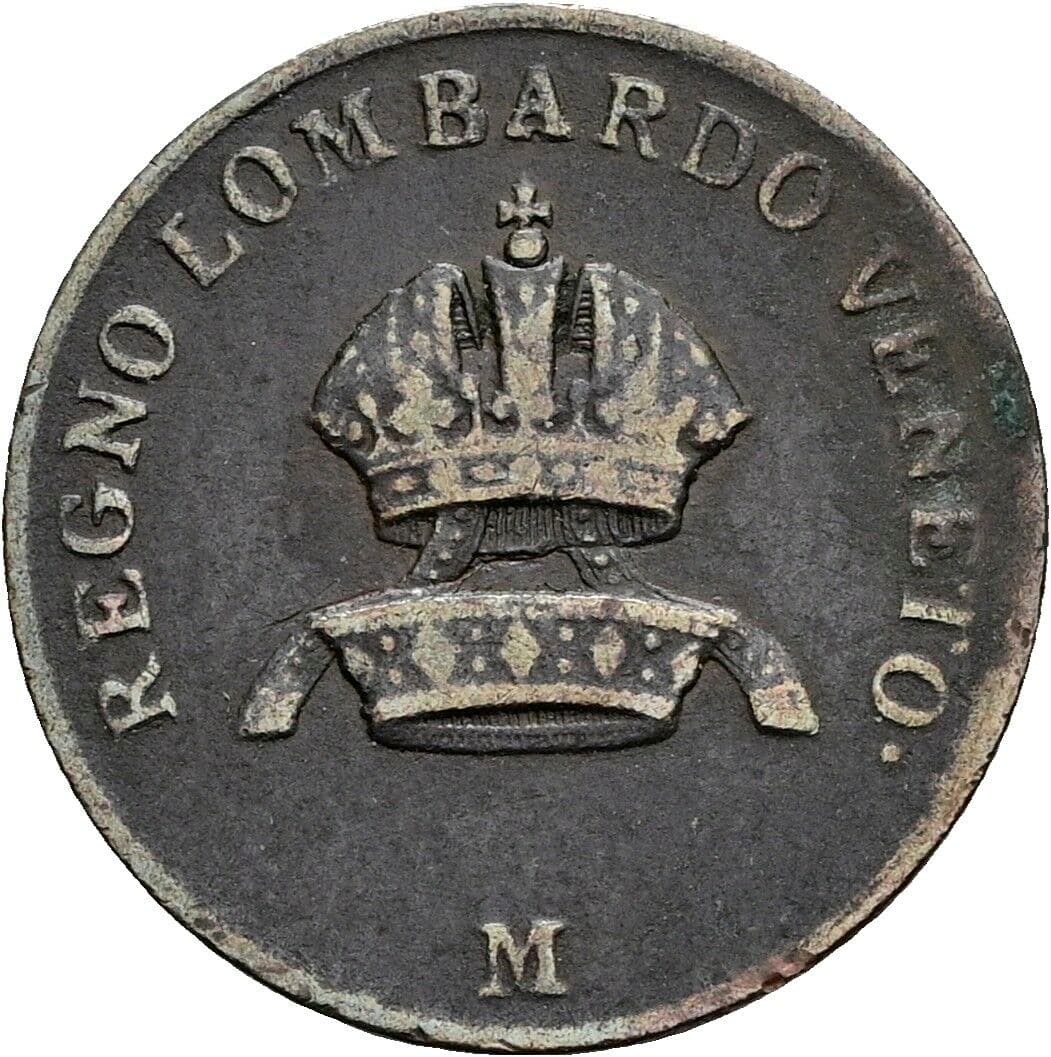 1 Centesimo Franz II. (I). 1792-1835 1822 M – Rückseite