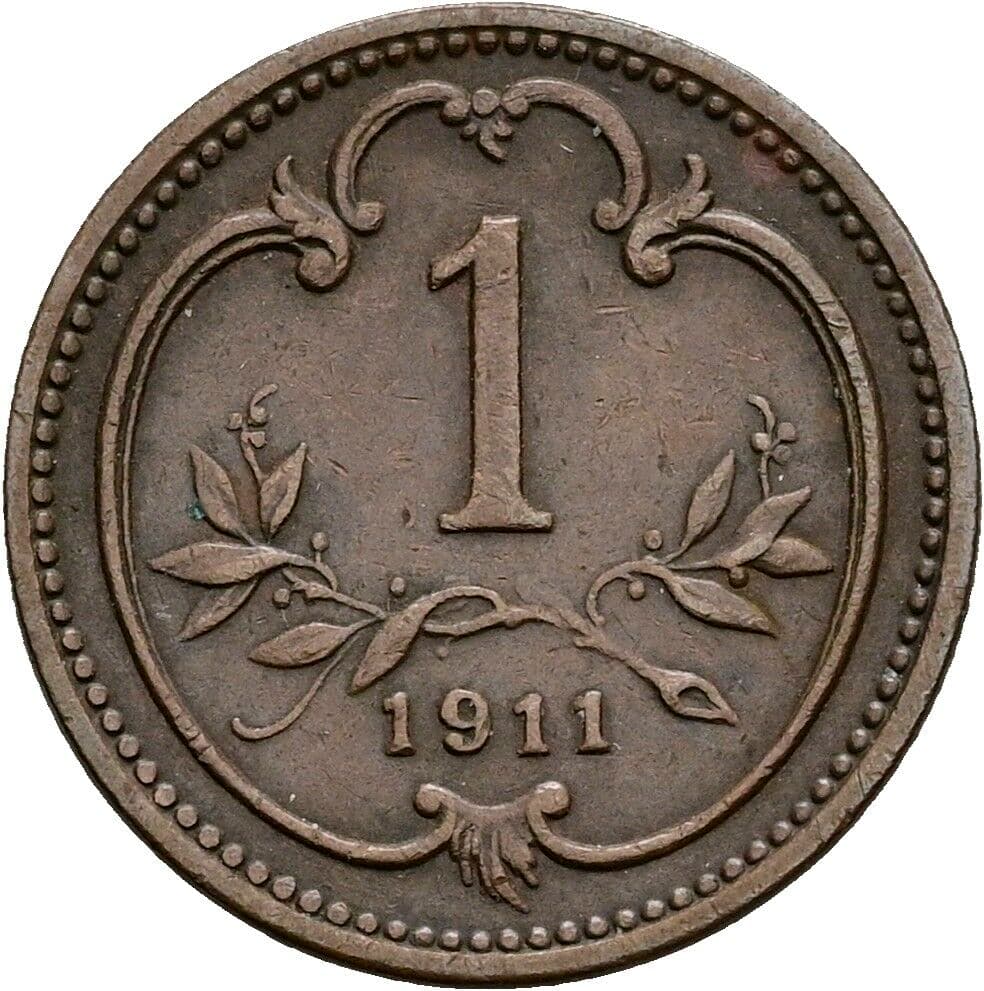 1 Heller Franz Joseph I. 1848-1916 1911 – Vorderseite