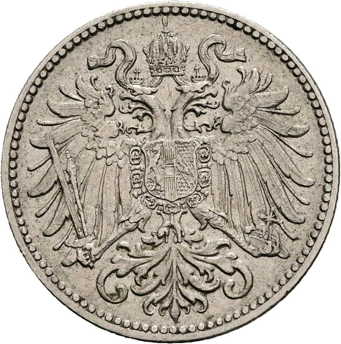 10 Heller Franz Joseph I. 1848-1916 1909 – Rückseite