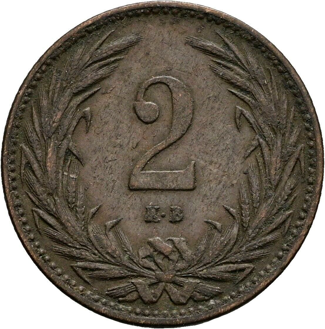 2 Filler Franz Joseph I. 1848-1916 1901 KB – Vorderseite