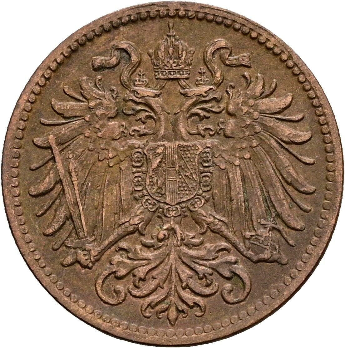 2 Heller Franz Joseph I. 1848-1916 1915 – Rückseite