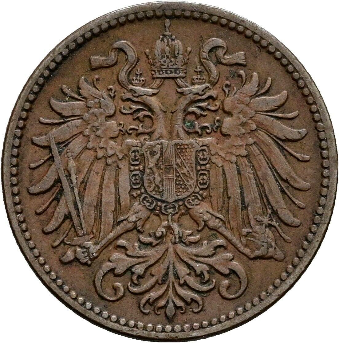 2 Heller Franz Joseph I. 1848-1916 1912 – Rückseite