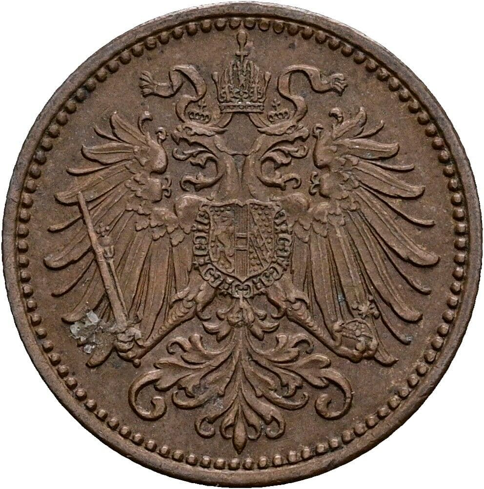 1 Heller Franz Joseph I. 1848-1916 1901 – Rückseite