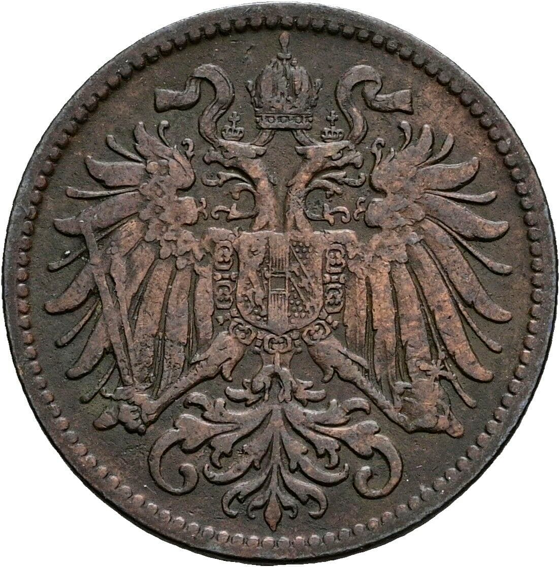 2 Heller Franz Joseph I. 1848-1916 1902 – Rückseite