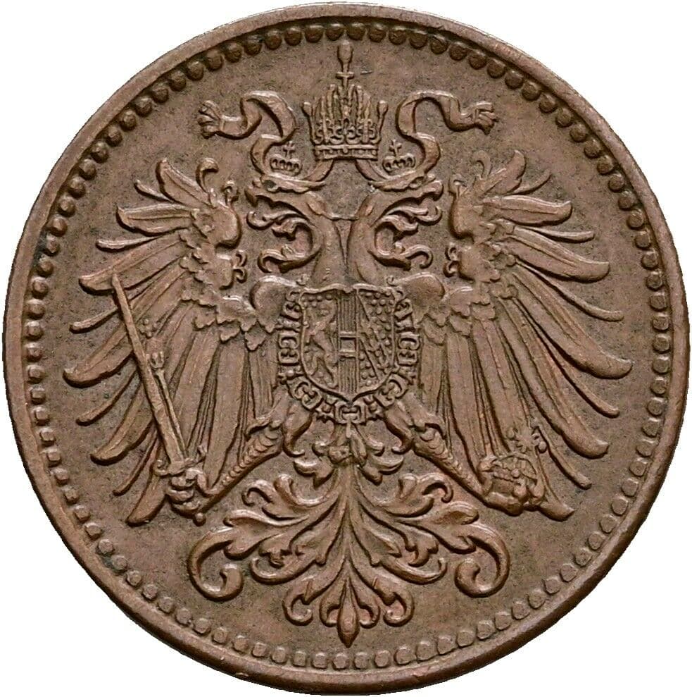 1 Heller Franz Joseph I. 1848-1916 1909 – Rückseite