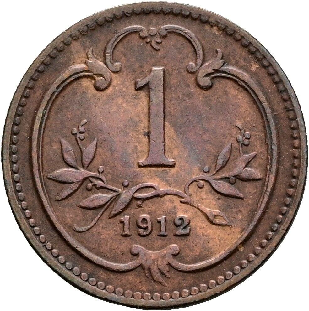 1 Heller Franz Joseph I. 1848-1916 1912 – Vorderseite