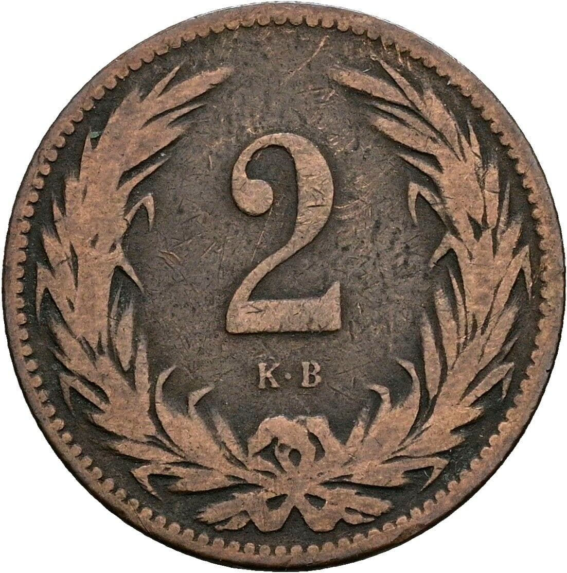 2 Filler Franz Joseph I. 1848-1916 1896 KB, Kremnitz – Vorderseite