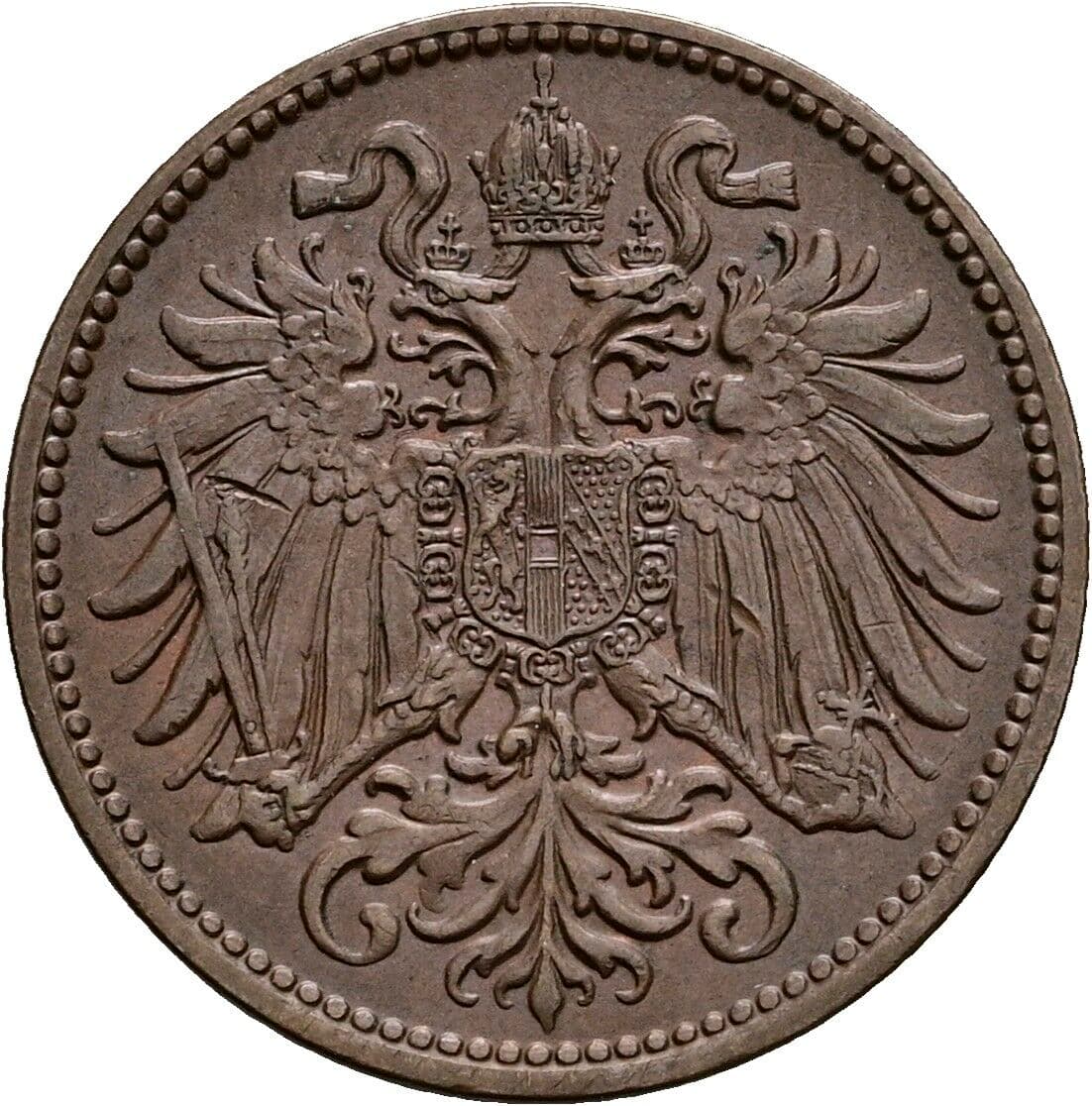2 Heller Franz Joseph I. 1848-1916 1914 – Rückseite