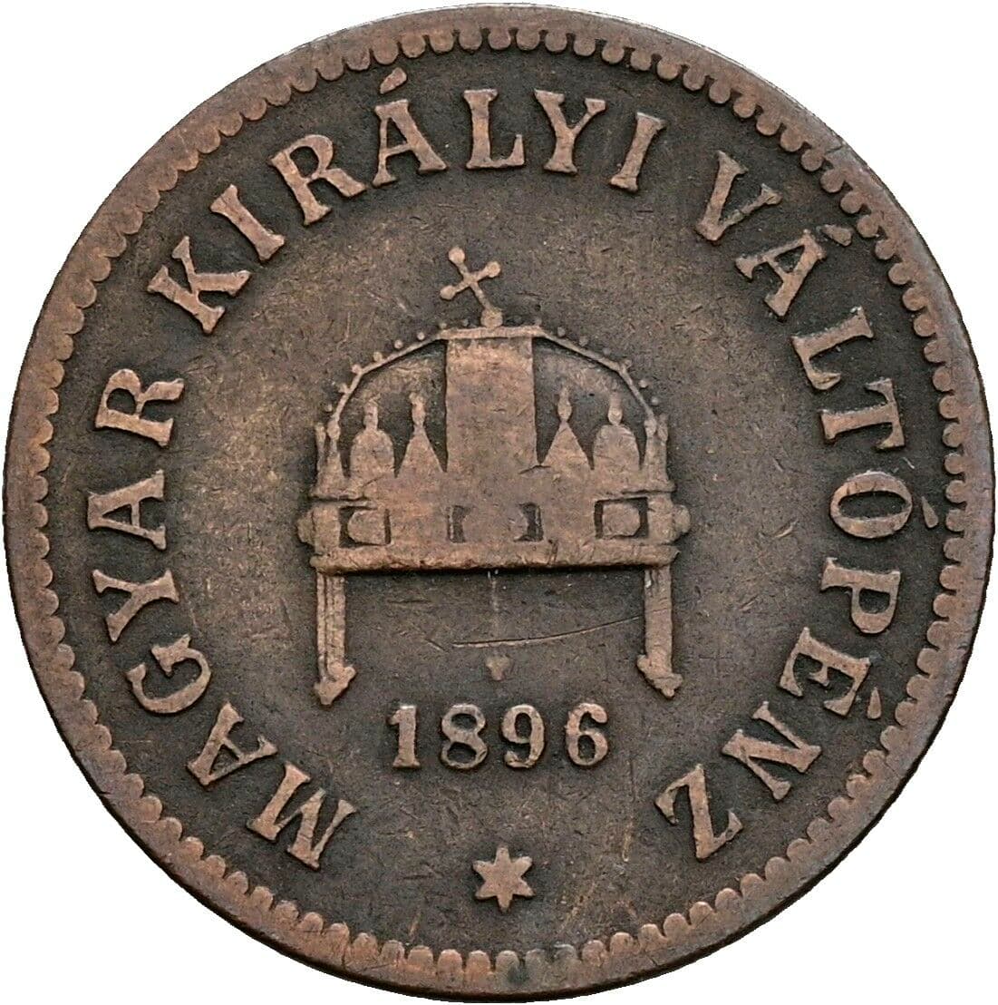 2 Filler Franz Joseph I. 1848-1916 1896 KB, Kremnitz – Rückseite