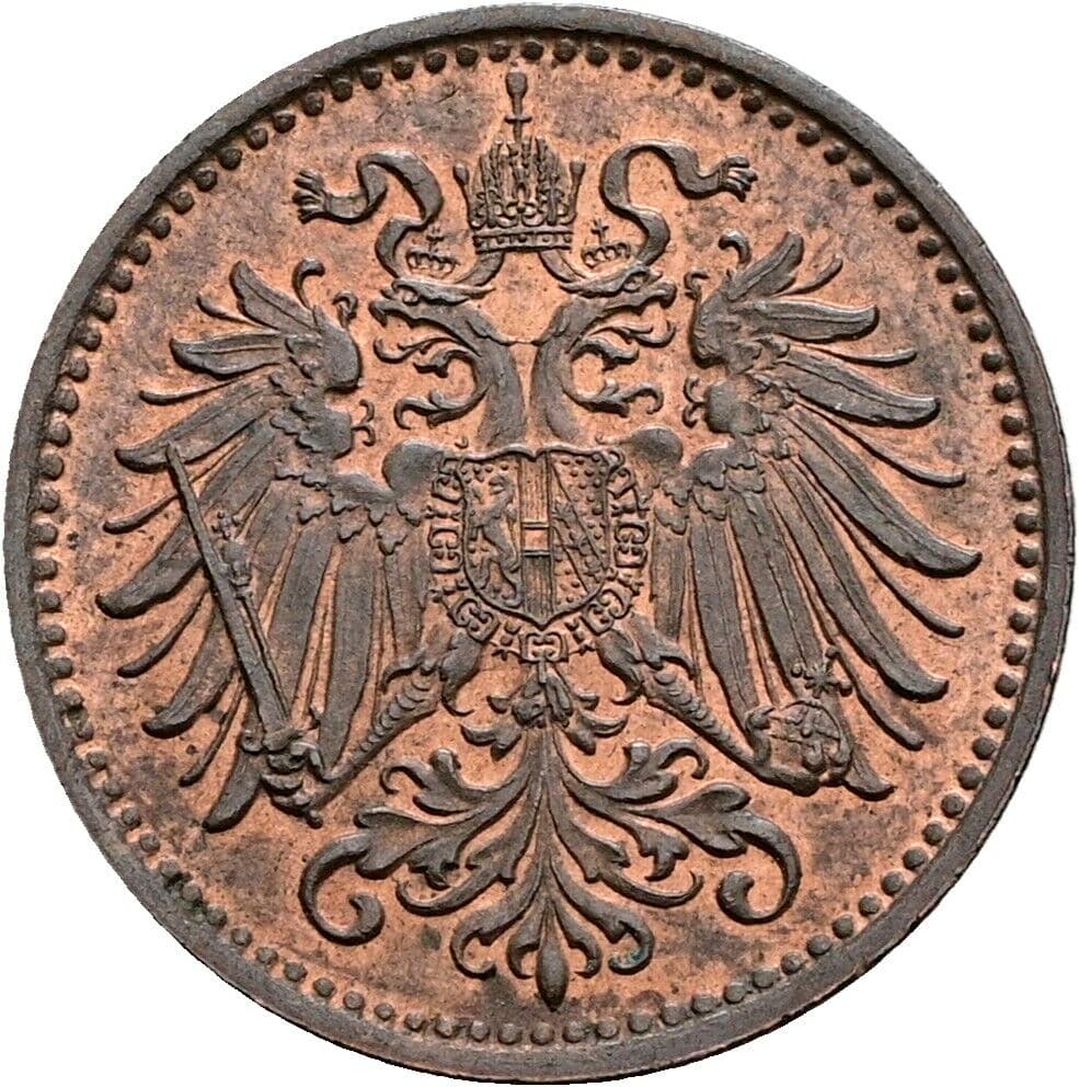 1 Heller Franz Joseph I. 1848-1916 1900 – Rückseite